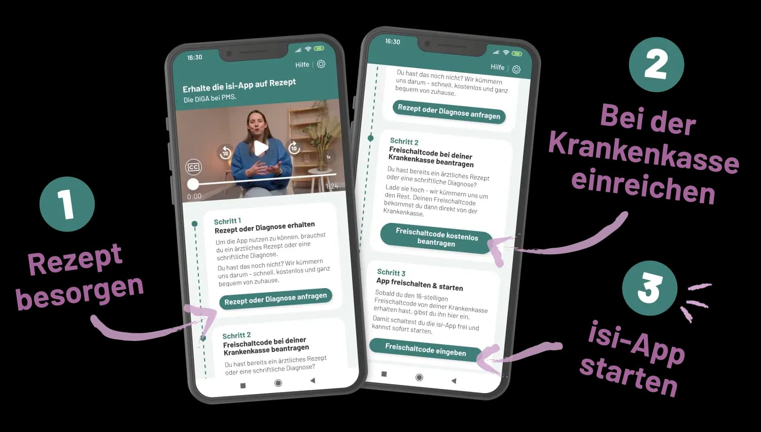 isi-App erhalten: Rezept besorgen, bei der Krankenkasse einreichen, isi-App starten